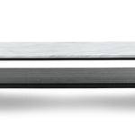 Brink 1.2m White Marble Coffee Table - Black Coffee Table Eastern-local   