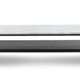 Brink 1.2m White Marble Coffee Table - Black Coffee Table Eastern-local   