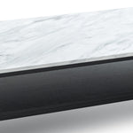 Brink 1.2m White Marble Coffee Table - Black Coffee Table Eastern-local   