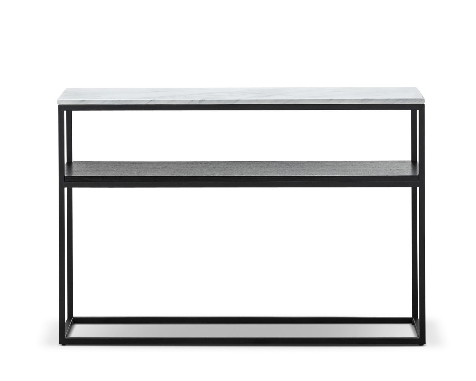 Brink 1.2m White Marble Console Table - Black Console Table Eastern-local   