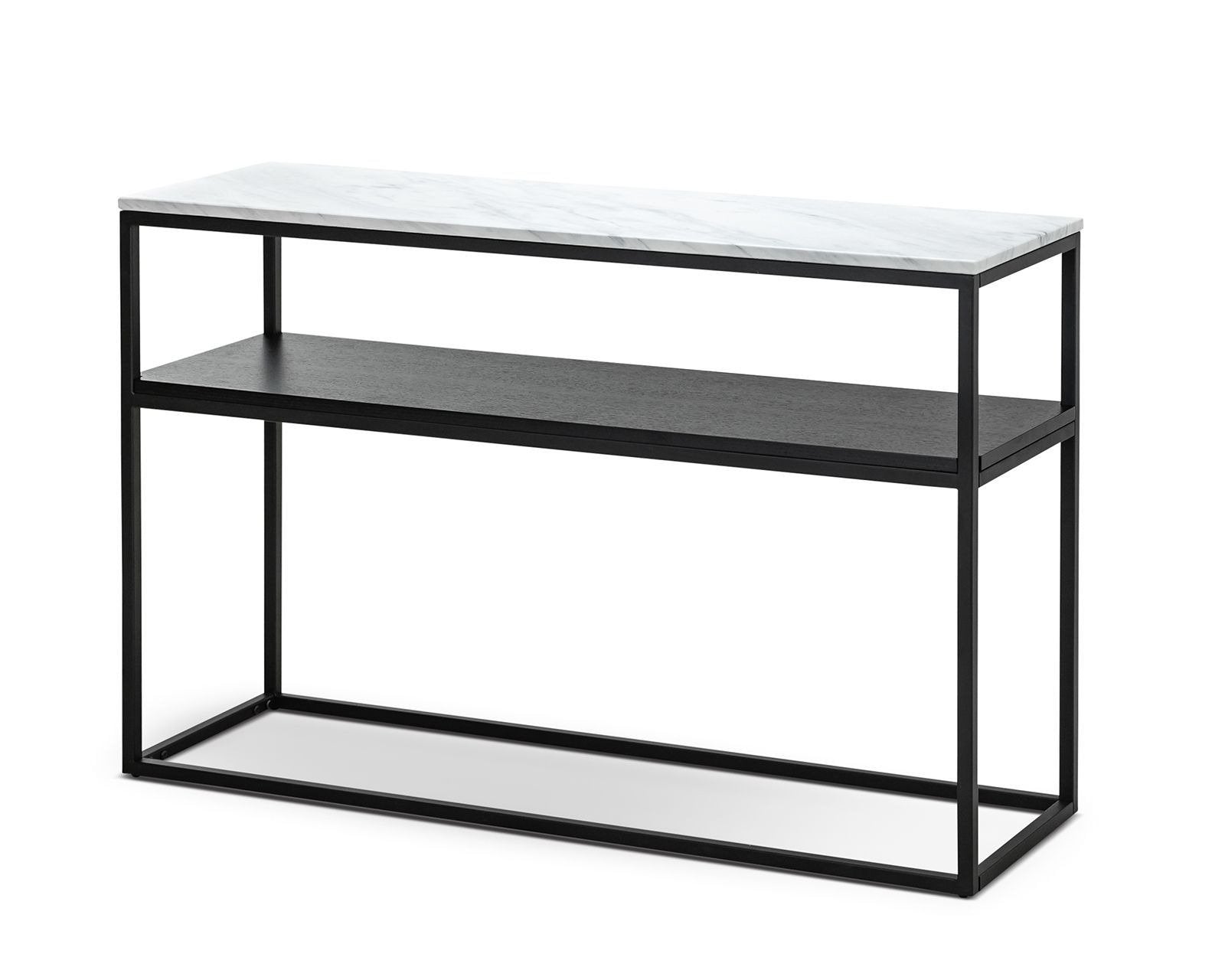 Brink 1.2m White Marble Console Table - Black Console Table Eastern-local   