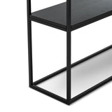 Brink 1.3m White Marble Console Table - Black Console Table Eastern-local   