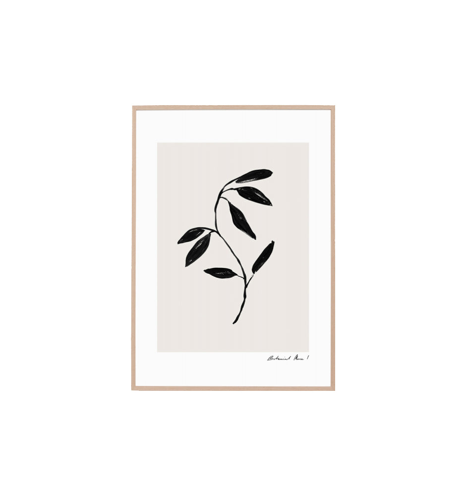 Floral Muse I Wall Art Print - Natural Wall Art Warran-Local   