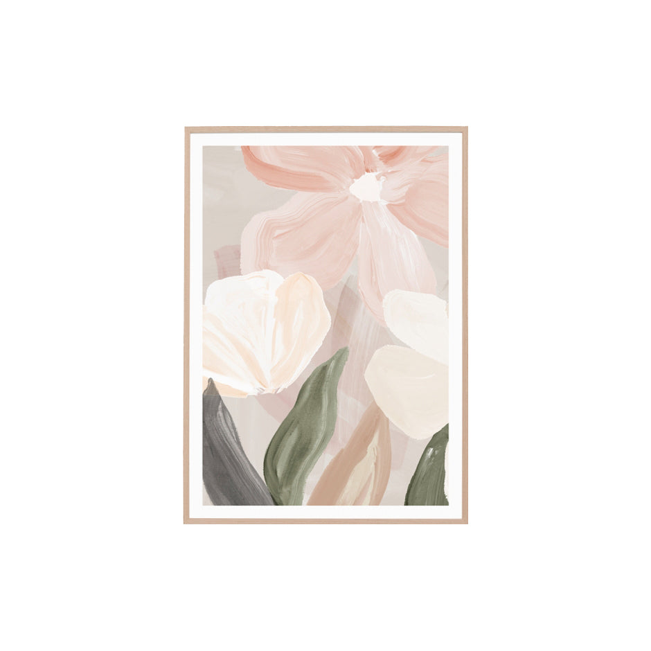 Painterly Flowers II Wall Art Print Wall Art Warran-Local   