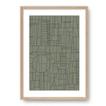Mosaic Wall Art Print - Olive Wall Art Too-Local   