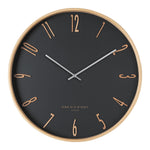 Porter 41cm Wall Clock  - Black AC7636-ON
