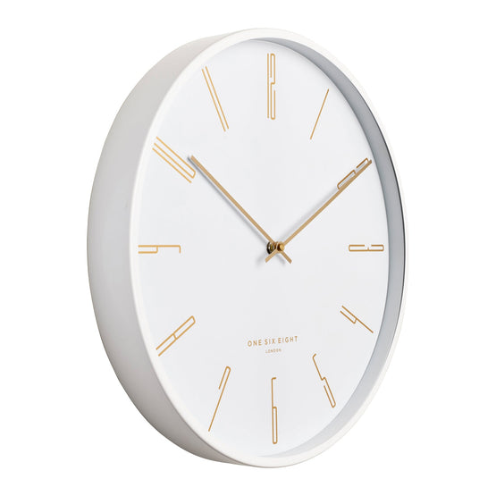 Platt 30cm Wall Clock  - White AC7637-ON