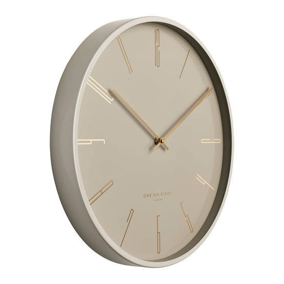 Platt 30cm Wall Clock  - Champagne Grey AC7638-ON