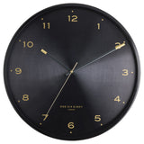 Trae 40cm Wall Clock - Black Clock Onesix-Local   
