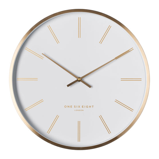 Otto 40cm Wall Clock - White Clock Onesix-Local   