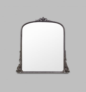 Lila Ornate Arched Mirror - Black | Interior Secrets