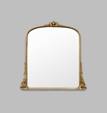 Lila Ornate Arched Mirror - Brass Mirror Warran-Local   