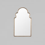 Loretta Overmantle Mirror - Brass Mirror Warran-Local   
