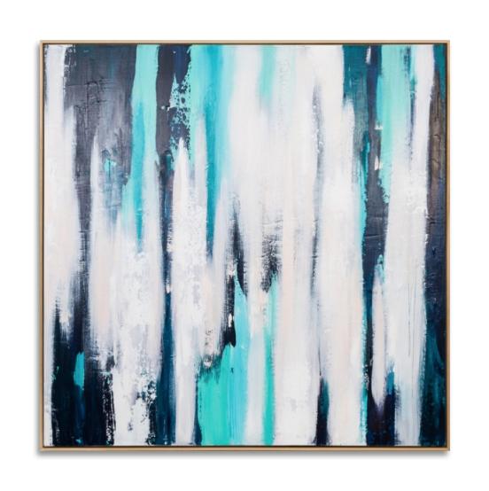 Burnley I Large Hand Painted Abstract Canvas Wall Art Warran-Local   