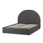 Antonia Fabric King Sized Bed Frame - Fossil Grey with Storage BD6350-YO