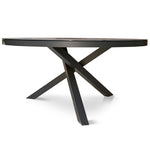 Apollo 150cm Round Ceramic Outdoor Dining Table - Charcoal Outdoor Table Melting-Local   