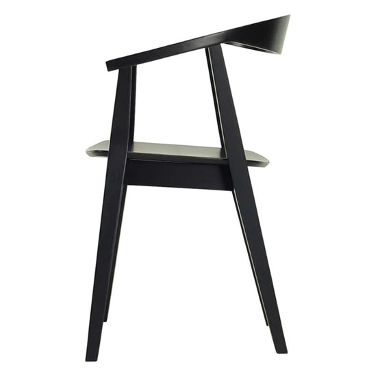 Asher Wooden Dining Chair - Black DC902-IN