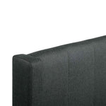 Ex Display - Betsy Fabric Queen Sized Bed Frame - Charcoal Grey with Storage Queen Bed YoBed-Core   