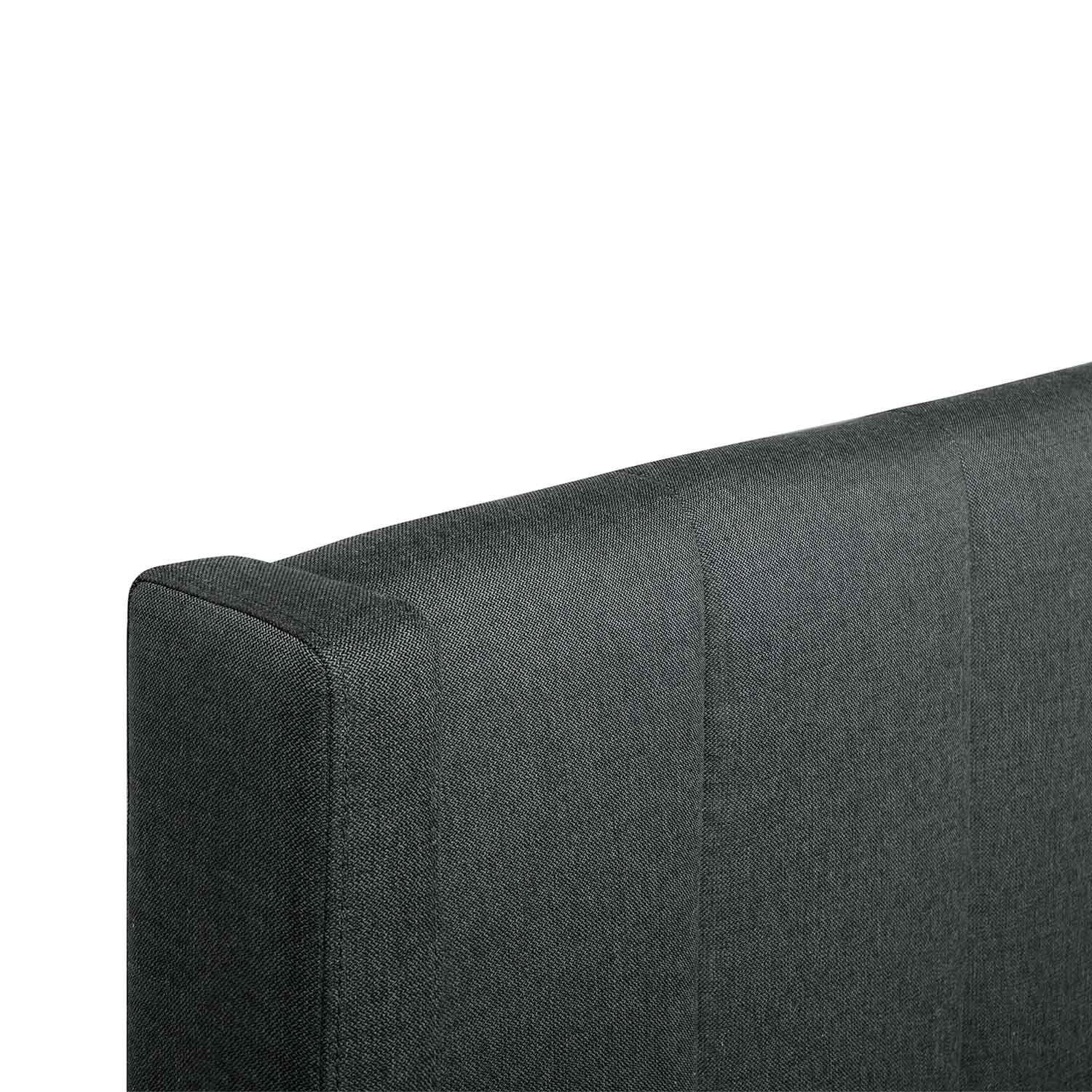 Ex Display - Betsy Fabric Queen Sized Bed Frame - Charcoal Grey with Storage Queen Bed YoBed-Core   