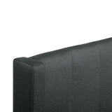 Ex Display - Betsy Fabric Queen Sized Bed Frame - Charcoal Grey with Storage Queen Bed YoBed-Core   
