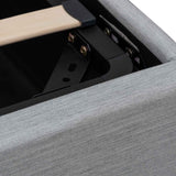 Ex Display - Antonia Fabric King Bed - Pearl Grey with Storage King Bed YoBed-Core