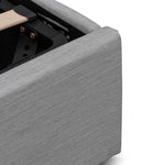 Ex Display - Antonia Fabric King Bed - Pearl Grey with Storage King Bed YoBed-Core