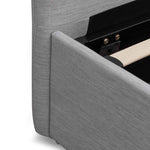 Ex Display - Antonia Fabric King Bed - Pearl Grey with Storage King Bed YoBed-Core