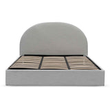 Ex Display - Antonia Fabric King Bed - Pearl Grey with Storage King Bed YoBed-Core