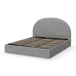 Ex Display - Antonia Fabric King Bed - Pearl Grey with Storage King Bed YoBed-Core