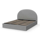 Ex Display - Antonia Fabric King Bed - Pearl Grey with Storage King Bed YoBed-Core