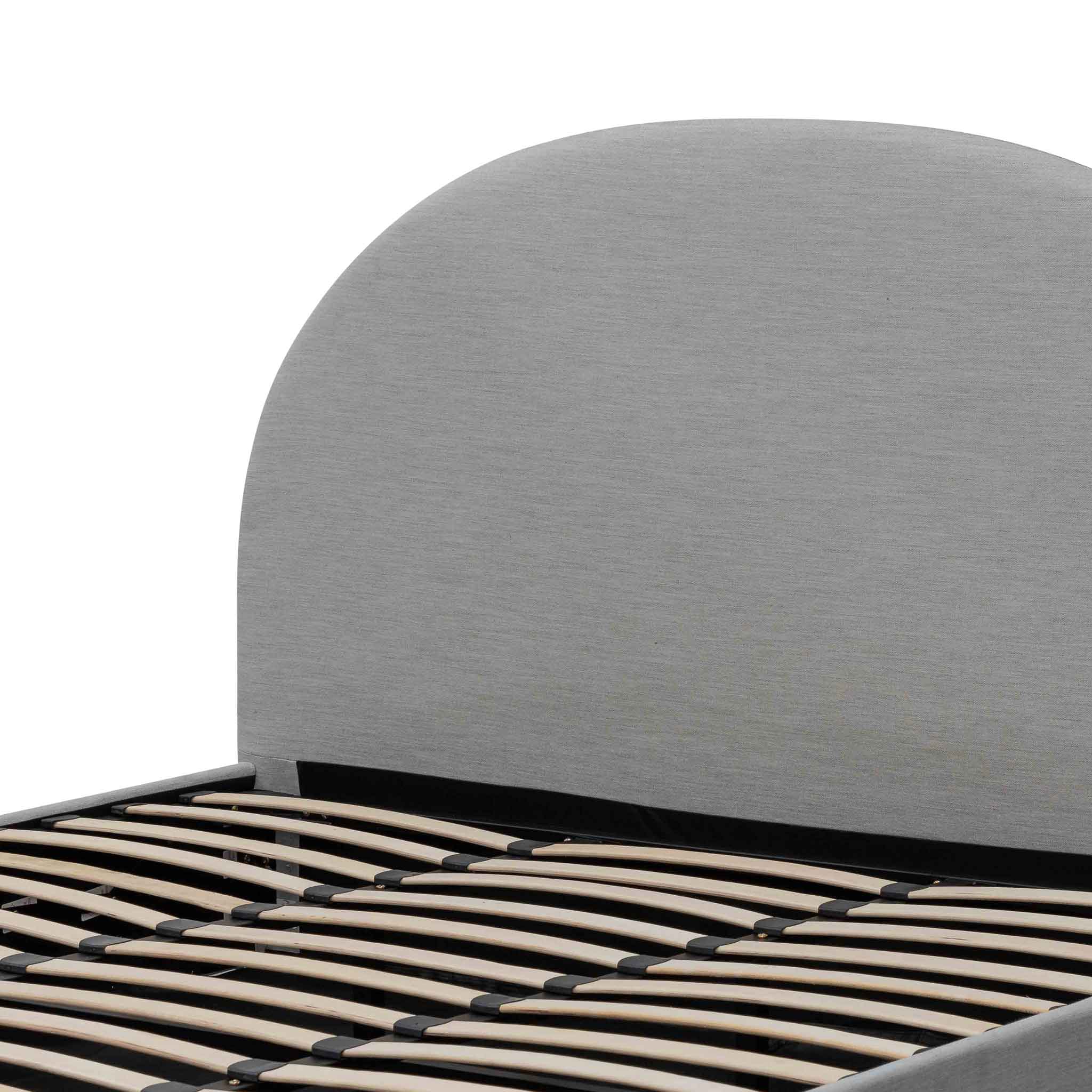 Ex Display - Antonia Fabric King Bed - Pearl Grey with Storage King Bed YoBed-Core