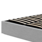Ex Display - Antonia Fabric King Bed - Pearl Grey with Storage King Bed YoBed-Core