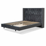 Carolina King Bed Frame - Charcoal Velvet Bed Frame Ming-Core   