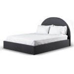 Antonia Fabric Queen Sized Bed Frame - Charcoal Grey with Storage BD6895-YO
