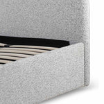 Antonia Single Bed Frame - Cloudy Pepper Boucle with Storage Single Bed YoBed-Core   