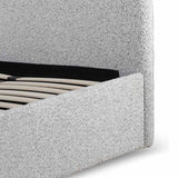 Antonia Single Bed Frame - Cloudy Pepper Boucle with Storage Single Bed YoBed-Core   