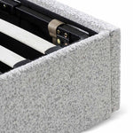 Antonia Single Bed Frame - Cloudy Pepper Boucle with Storage Single Bed YoBed-Core   