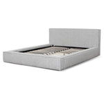 Queen Sized Bed Frame - Charcoal White Boucle BD6899-YO