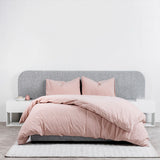 Greta Queen Sized Bed Frame - Dusty Pepper Boucle with Storage Bed Frame Ming-Core