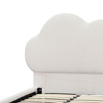 Harrell Single Bed Frame - Beige White Fleece - Last One Single Bed YoBed-Core