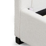 Harrell Single Bed Frame - Beige White Fleece - Last One Single Bed YoBed-Core