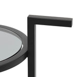 Luigi Glass Bar Cart - Black Bar Cart K Steel-Core   