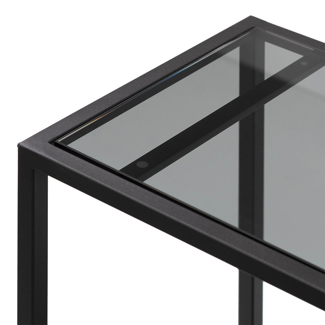 Luigi Glass Bar Cart - Black Bar Cart K Steel-Core   