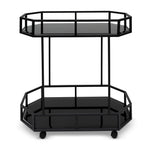 Ex Display - Reggie Bar Cart - Mirror and Black Base Bar Cart K Steel-Core
