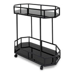 Ex Display - Reggie Bar Cart - Mirror and Black Base Bar Cart K Steel-Core