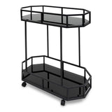 Ex Display - Reggie Bar Cart - Mirror and Black Base Bar Cart K Steel-Core