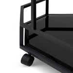 Ex Display - Reggie Bar Cart - Mirror and Black Base Bar Cart K Steel-Core