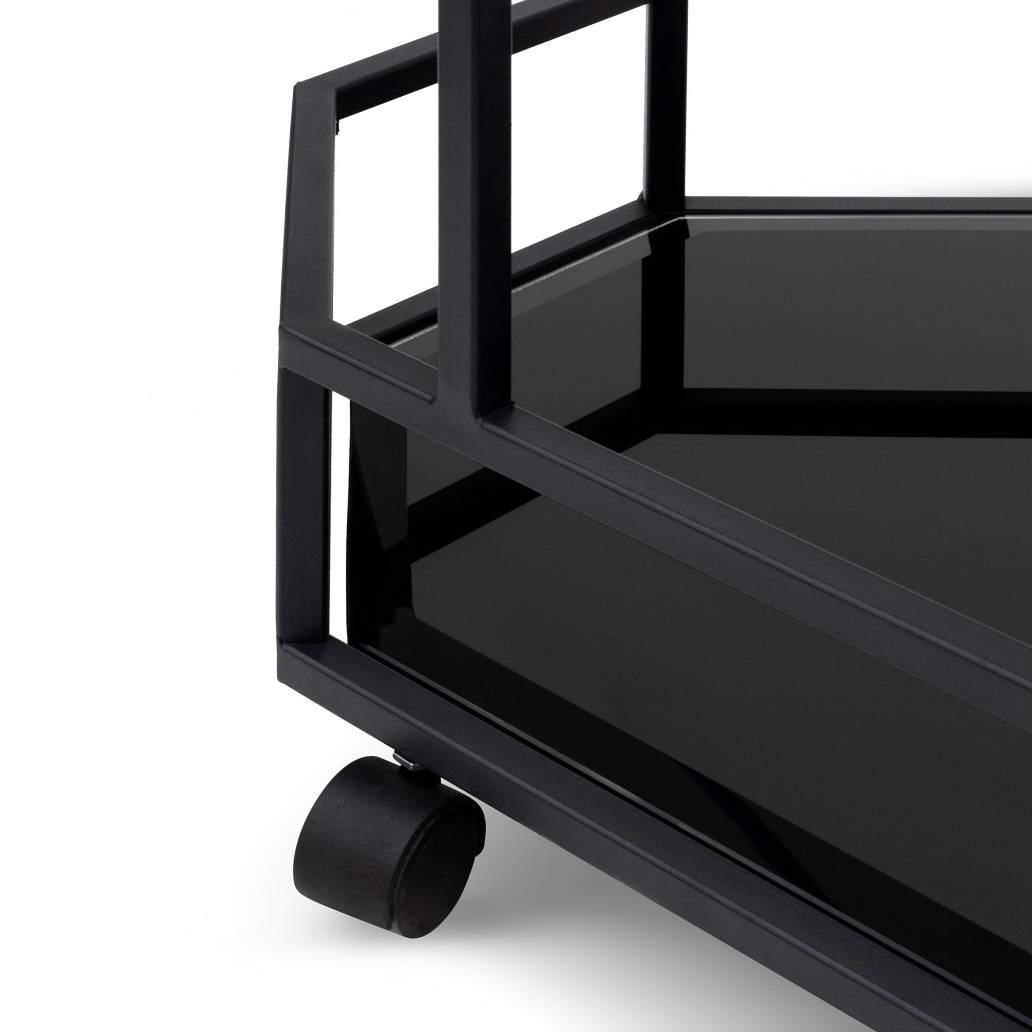 Ex Display - Reggie Bar Cart - Mirror and Black Base Bar Cart K Steel-Core