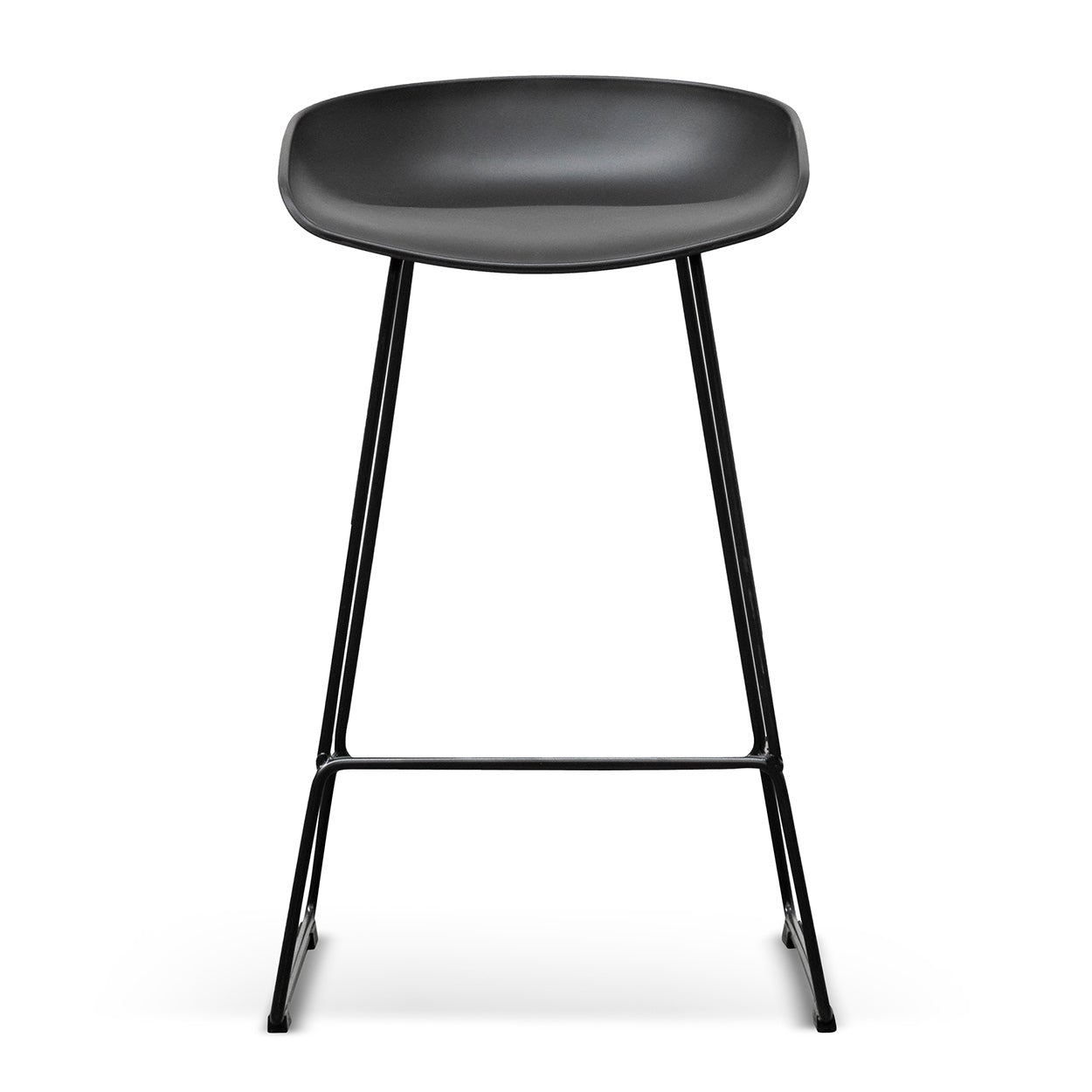 Ex Display - Allen 65cm Bar Stool - Full Black Bar Stool Swady-Core