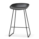 Ex Display - Allen 65cm Bar Stool - Full Black Bar Stool Swady-Core